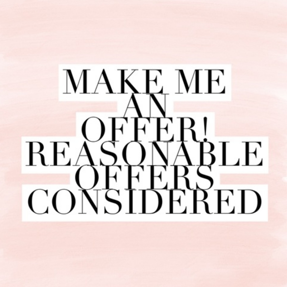 Reasonable offers are always welcomed